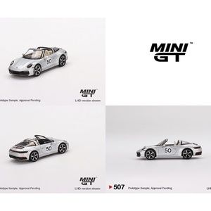 Mini GT 1:64 Porsche 911 Targa 4S Heritage Design Edition (GT Silver Metallic)